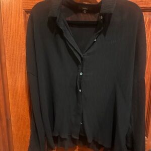 Black Button Down Blouse